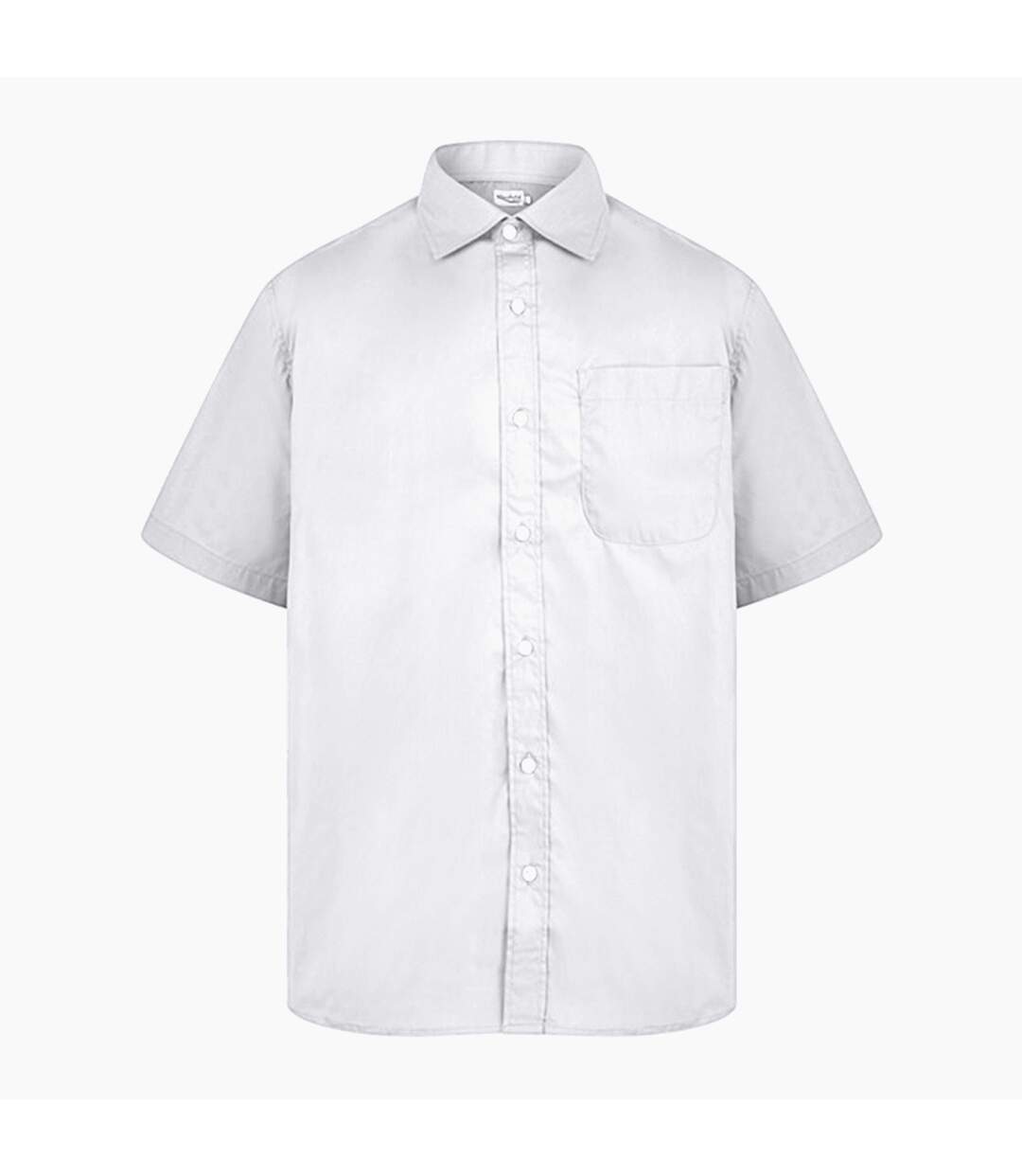 Absolute Apparel Mens Short Sleeved Classic Poplin Shirt (White) - UTAB118-1