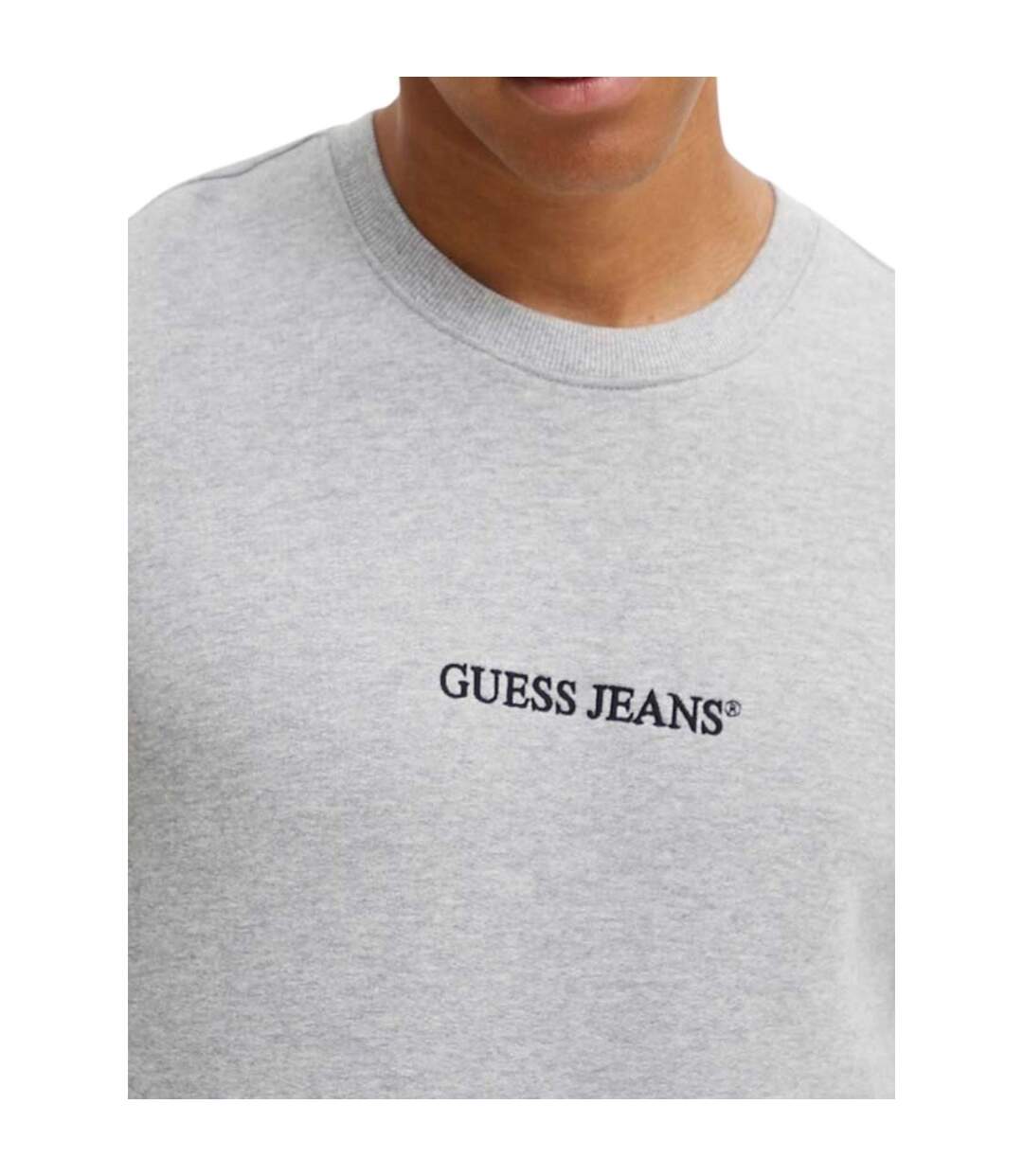 Sweat Motif/style Logo Homme Gris Guess-3