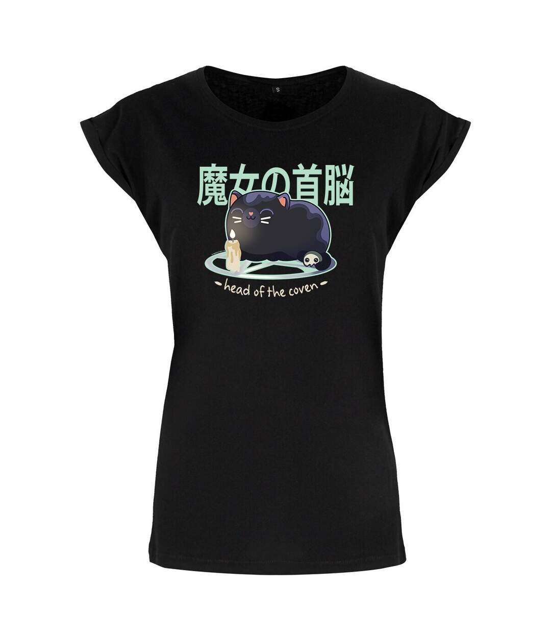 Kawaii Coven - T-shirt HEAD OF THE COVEN - Femme (Noir) - UTGR5516-1