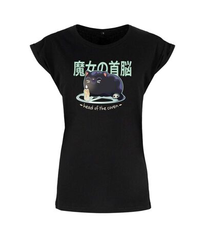 Kawaii Coven - T-shirt HEAD OF THE COVEN - Femme (Noir) - UTGR5516