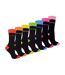 7 Pack Ladies Days Of The Week Socks | Black Novelty Dress Socks-1