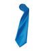 Premier Mens Plain Satin Tie (Narrow Blade) (Sapphire) (One Size)