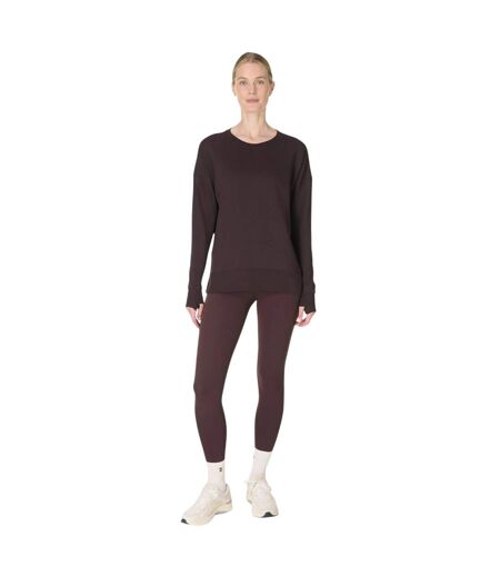 Sweat Motif/style Long After Class Femme Marron Foncé Sweaty Betty
