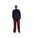 Ensemble De Pyjama Long Motif/style À Carreaux Homme Bleu Marine Rouge Keanu-2