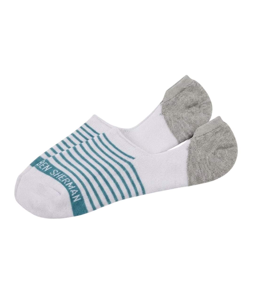 Lot De 3  Socquettes Homme Blanc Ben Sherman-2