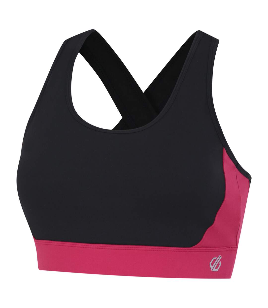 Brassière de sport swift femme noir / rose foncé Dare 2B-3