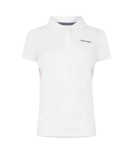 Polo Motif/style Logo Club Femme Blanc Head