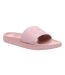 Claquettes Style Logo F045a Femme Rose Foncé 4F-1