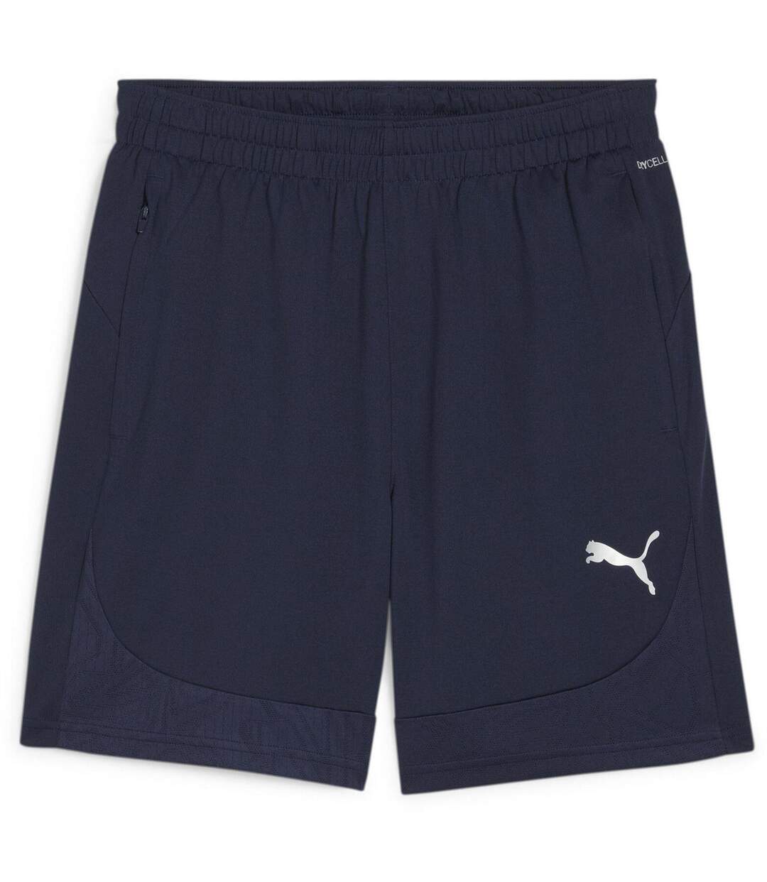 Mens Teamfinal Football Shorts Navy Silver Puma-1
