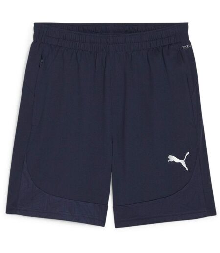 Mens Teamfinal Football Shorts Navy Silver Puma