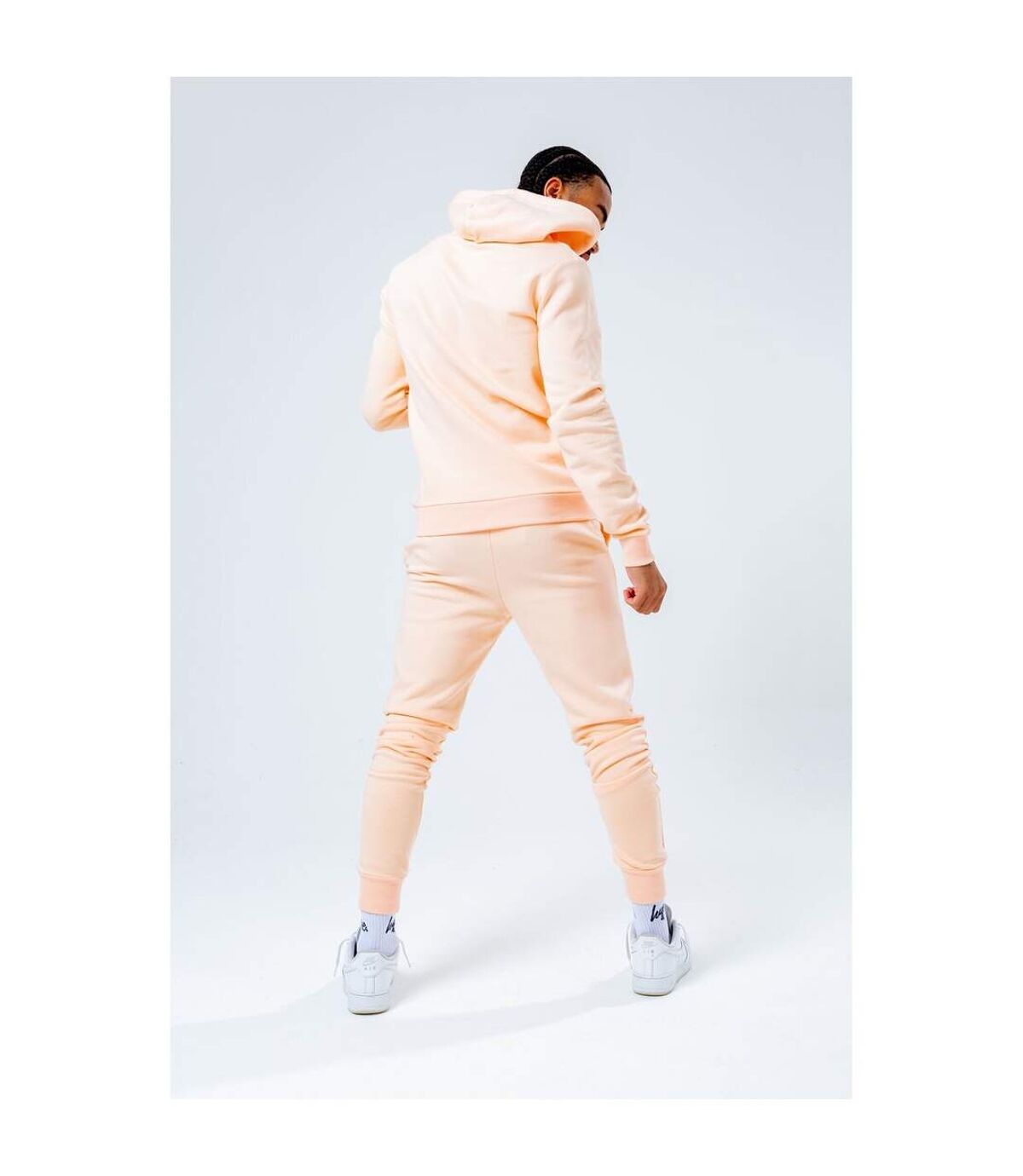 Hype Mens Scribble Logo Tracksuit (Pale Pink) - UTHY4854