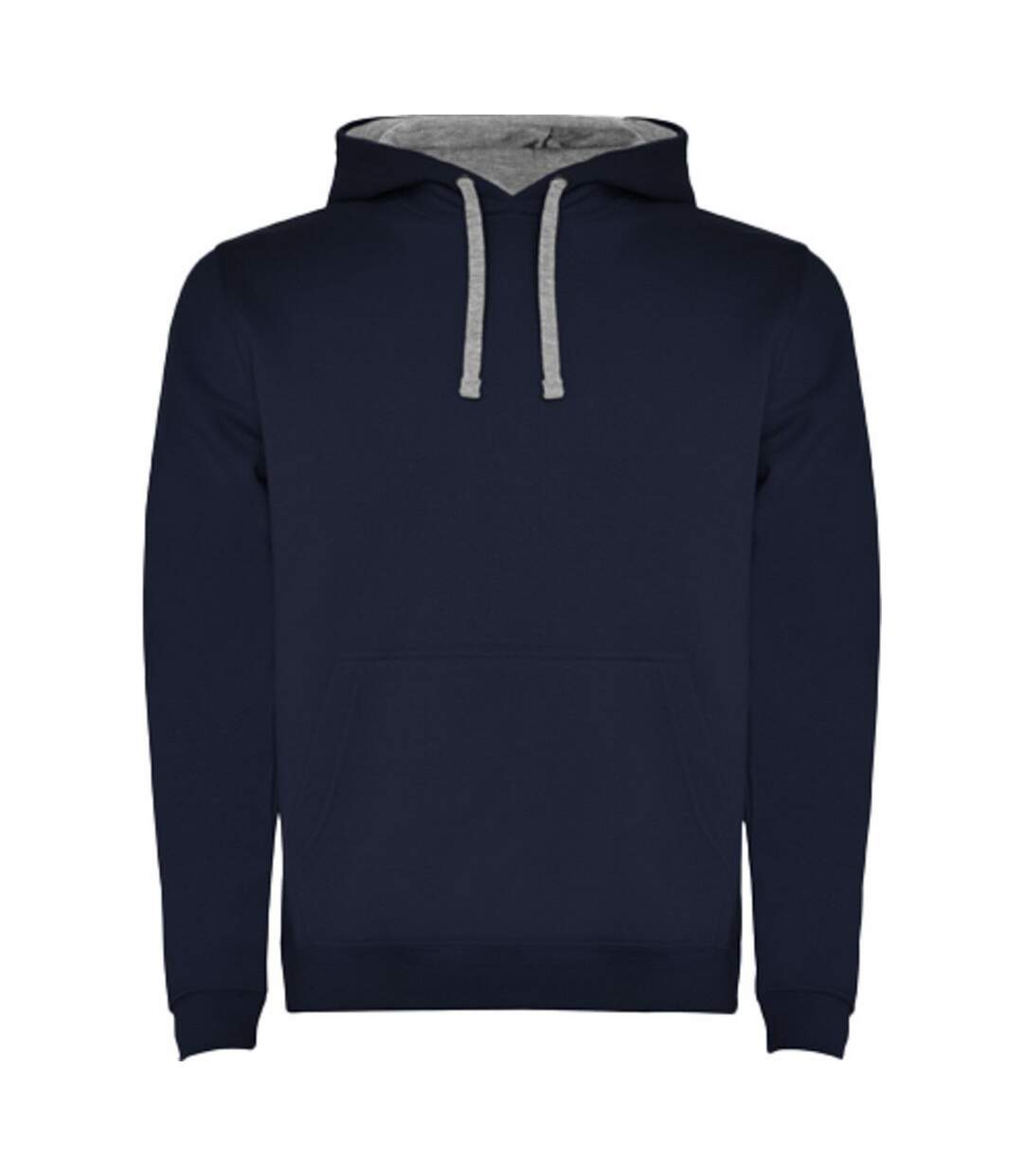 Sweat à capuche urban homme bleu marine / gris chiné Roly-1