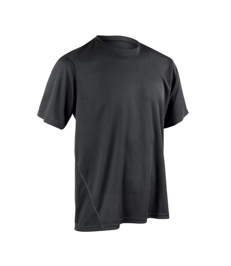 Spiro Mens Quick-Dry Sports Short Sleeve Performance T-Shirt (Black) - UTRW1491