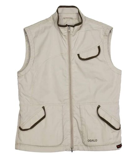 OGALO 211260U001 Gilet sans manches pour femme : Confort naturel en pur coton et élégance décontractée