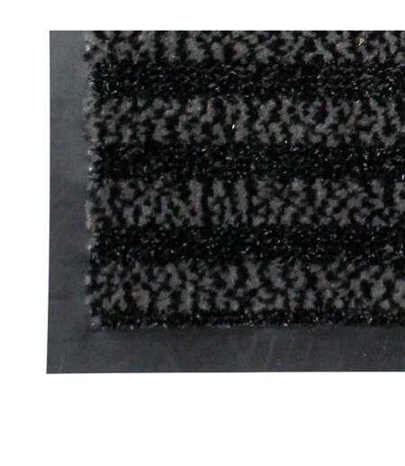 Tapis d'Entrée Grattoir Vallero 45x75cm Noir & Gris
