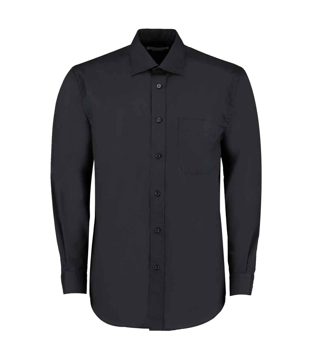 Chemise Manches Longues Commerce Homme Noir Kustom Kit-1