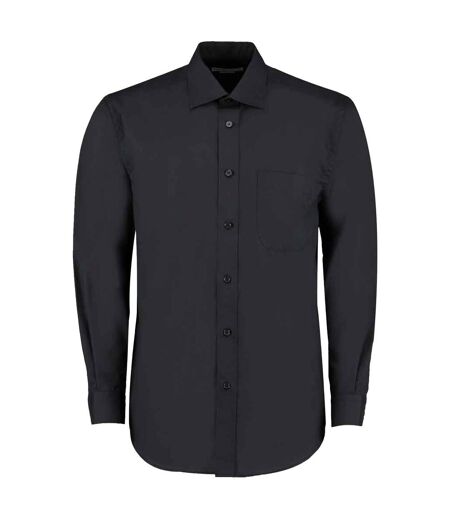 Chemise Manches Longues Commerce Homme Noir Kustom Kit