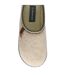 Ladies Felt Look Mule Slippers Grey Oatmeal Warm Plush UK 3-8-3