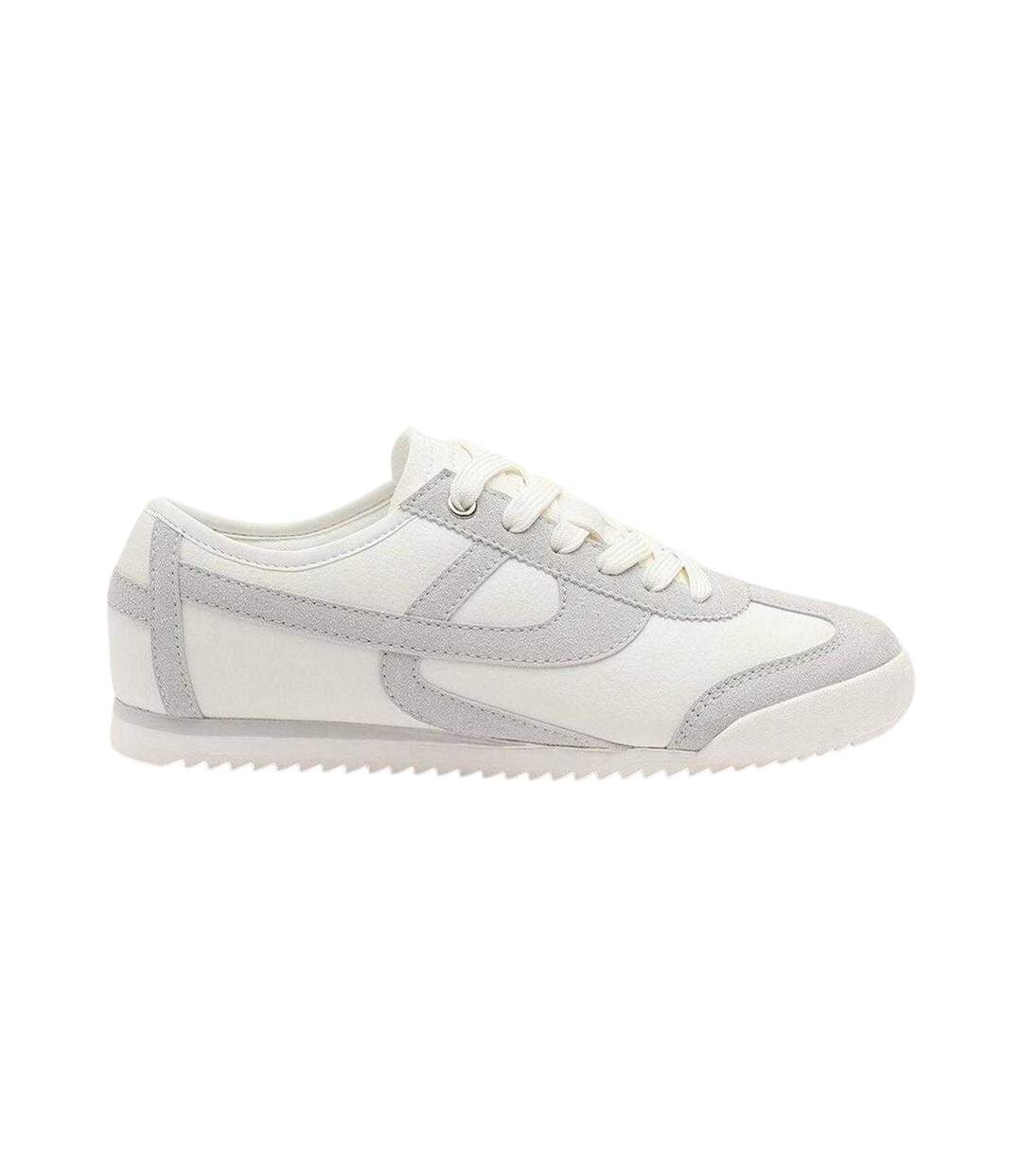 Womens/ladies Court Trainers White Grey Where´s That From-1