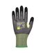 Unisex adult a650 cs e15 nitrile cut resistant gloves m grey/black Portwest