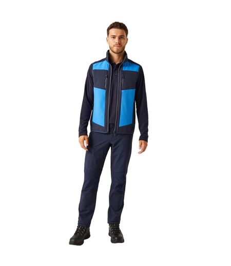 Regatta Mens E-Volve Colour Block Softshell Body Warmer (Strong Blue/Navy)