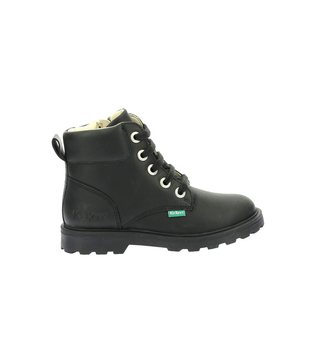 Bottines Cuir Enfant Kickers Kick Bluck-2