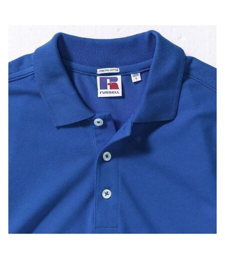 Polo À Manches Courtes En Stretch Pour Hommes Bleu Roi Russell
