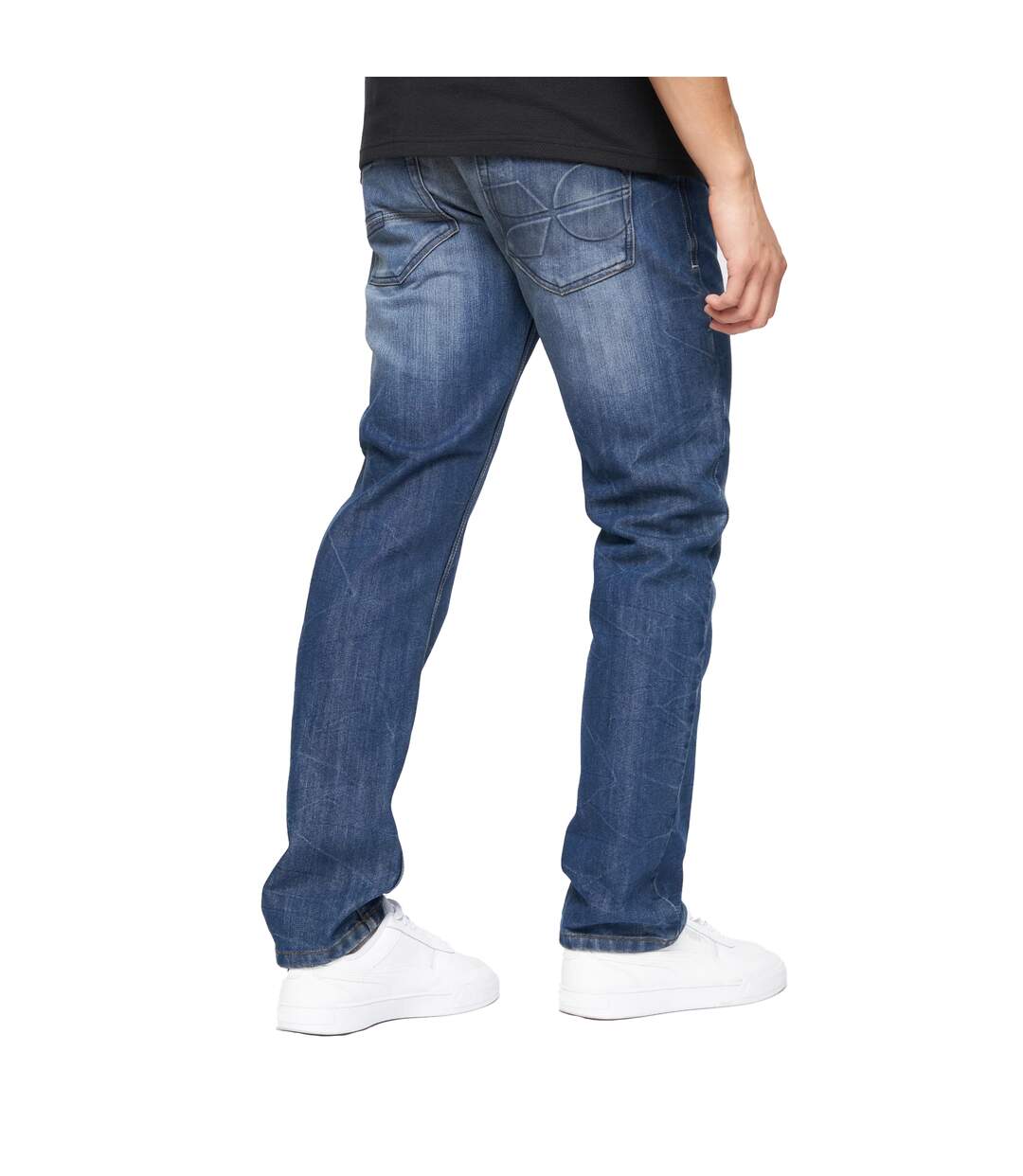 Jean new techno homme délavé à la pierre ponce Crosshatch-2