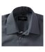 Chemise À Manches Courtes En Popeline  Collection Pour Homme Gris Convoi Russell-4