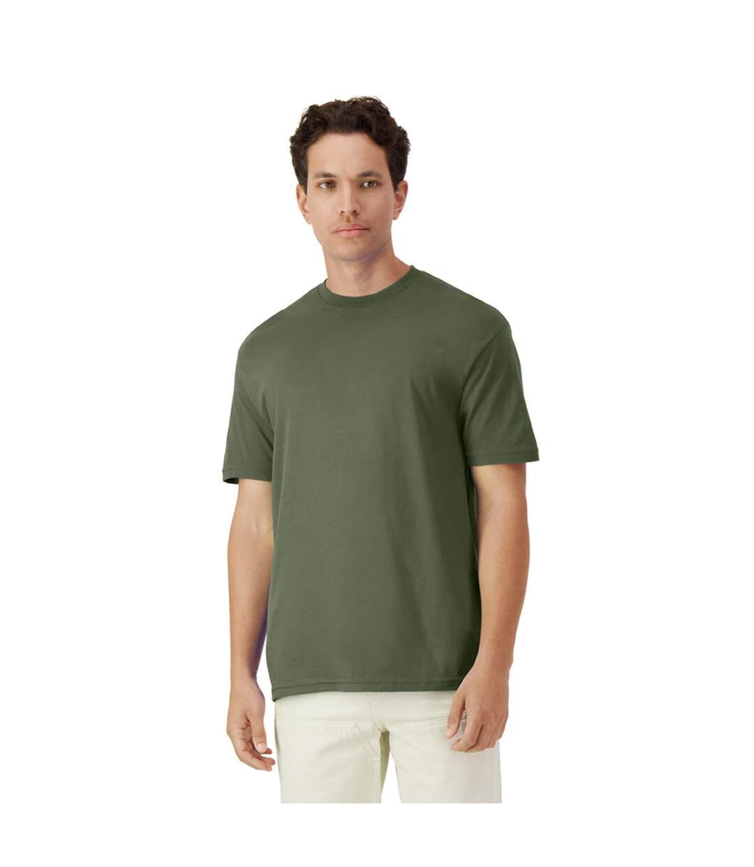 T-shirt Adulte Vert Kaki Gildan-2