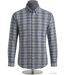 Chemise à carreaux Homme en Flanelle de Coton CH2003A Bleu/Gris (Challenger)-5