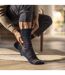 9 Pack Mens Soft Breathable Bamboo Non Elastic Dress Socks-4