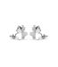 Boucles d'oreilles Lucky Clover - Argenté et Cristal