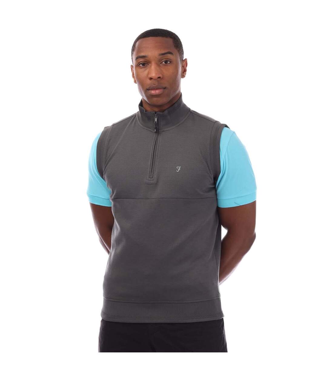 Veste Sans Manches Clint Homme Gris Farah-2