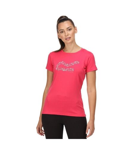 Regatta Womens/Ladies Fingal VI Flower T-Shirt (Rethink Pink) - UTRG7112