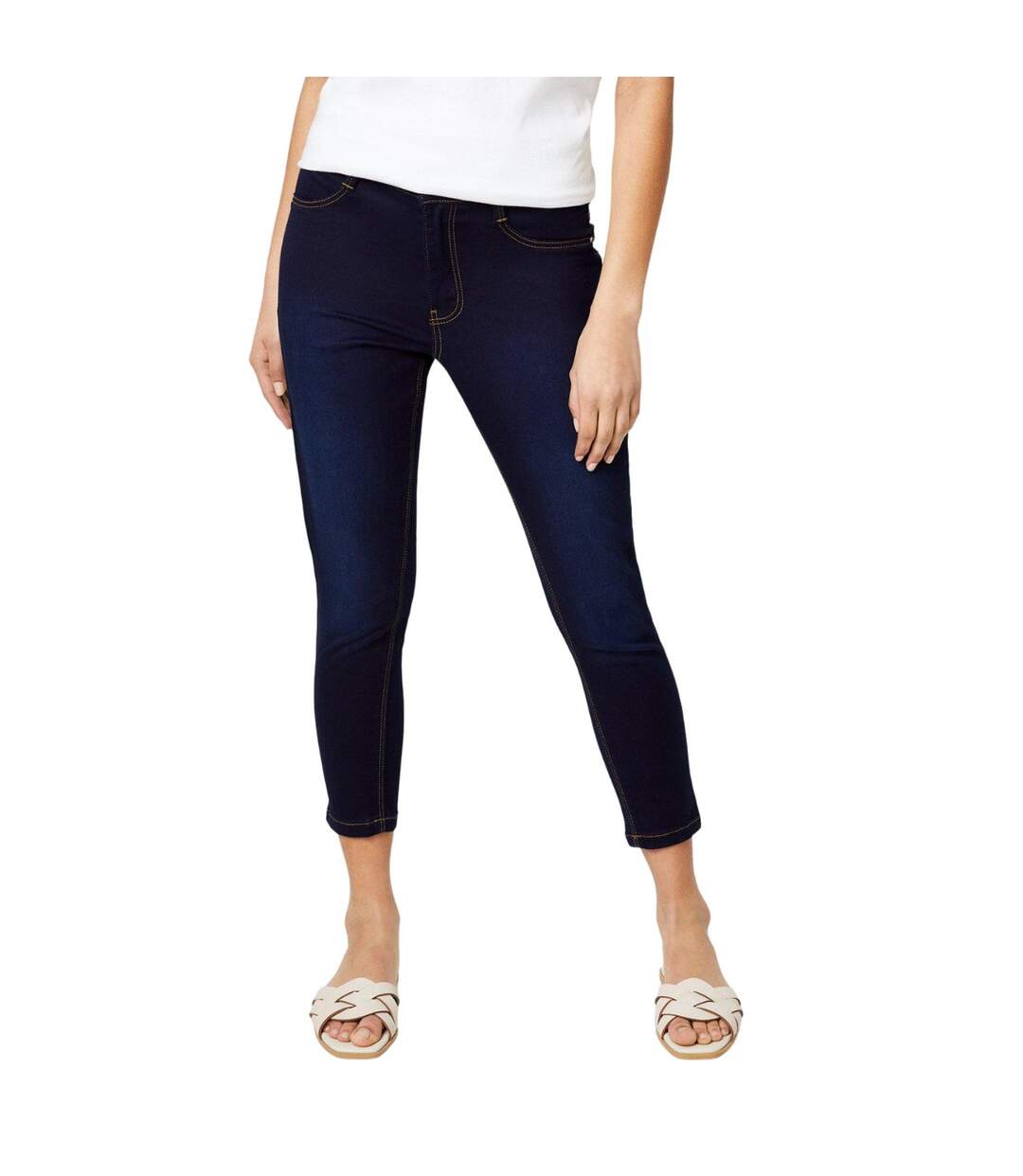 Jean 7/8 frankie femme indigo Dorothy Perkins-1