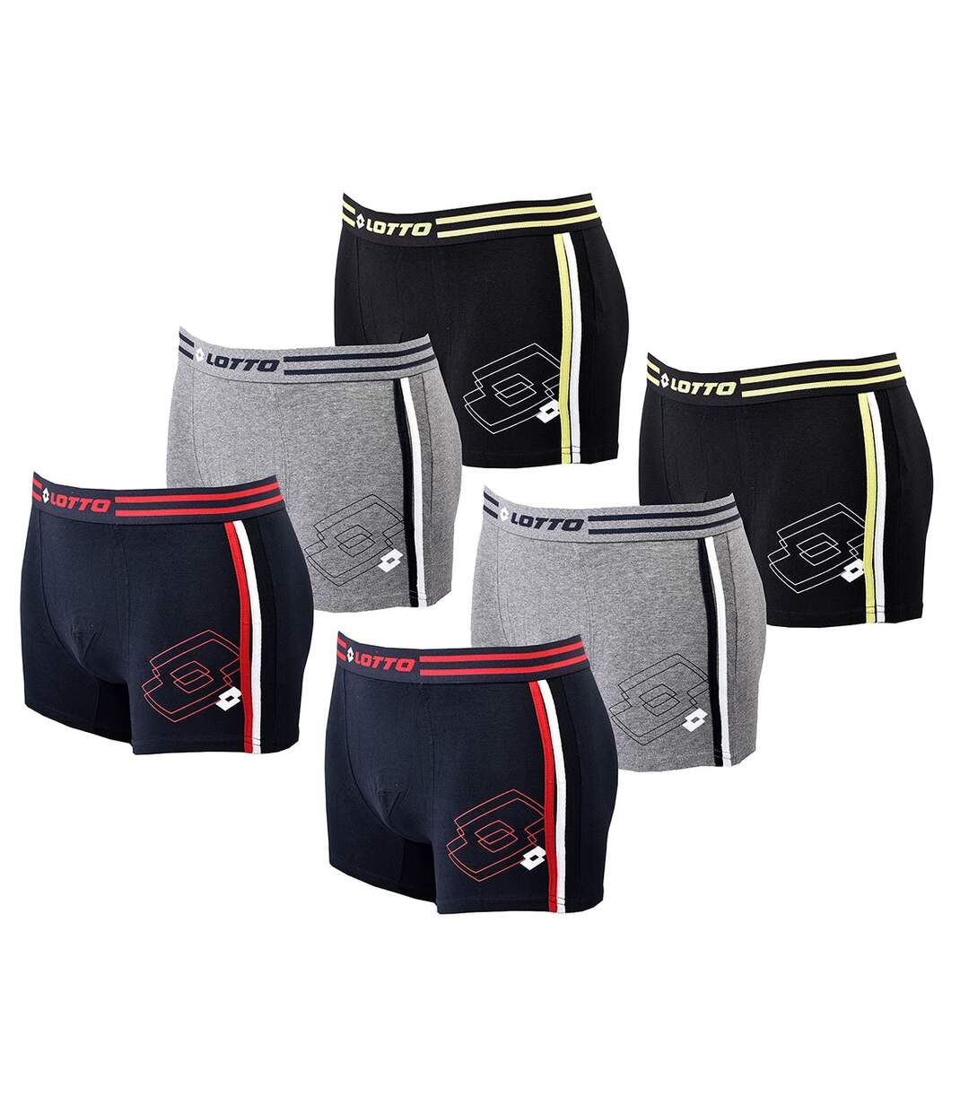 Boxer homme LOTTO Pack de 6 Boxers 1418-1