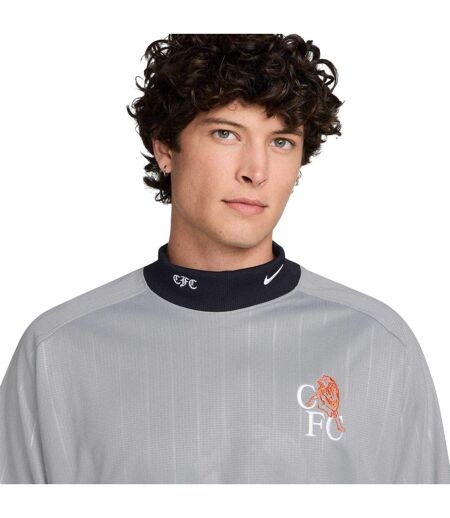 Mens 2025/2026 Chelsea Fc Goalkeeper Jersey Grey Orange Nike