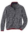 Men's Stylish Navy Knitted Sweater Atlas For Men
