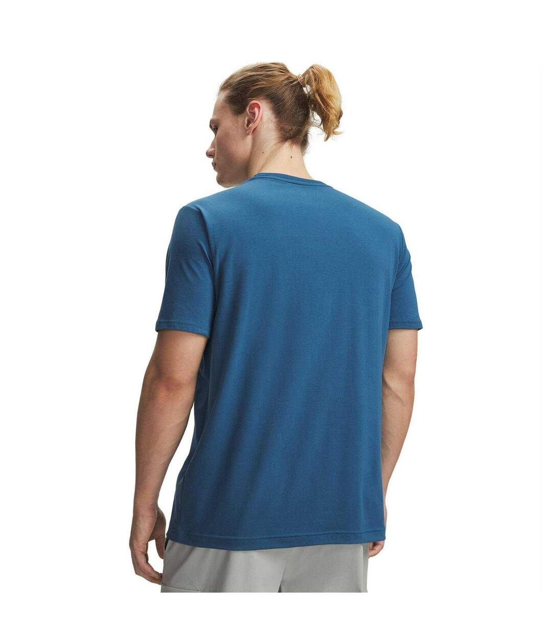 T-shirt Sport Motif/style Logo Homme Bleu Vert Under Armour-2