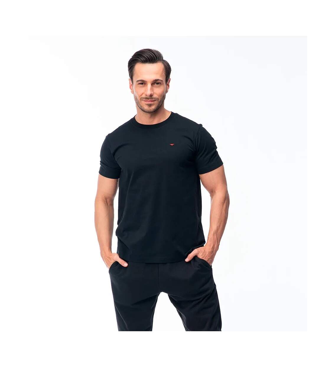 T-shirt Playo Homme Noir Hi-Tec-1