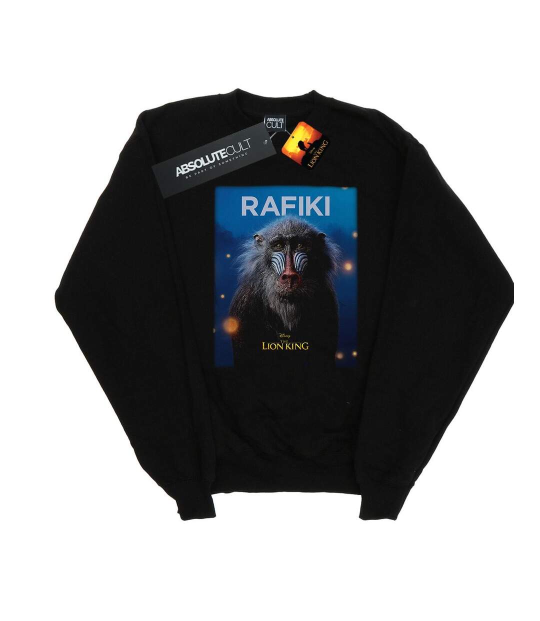 Disney Sweatshirt Womens/Ladies The Lion King Movie Rafiki Poster (Noir) - UTBI22278-1