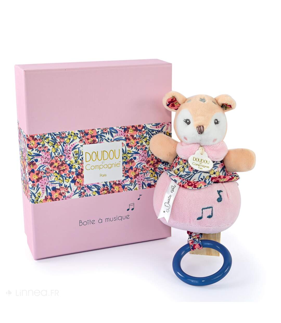 Doudou musique polyester collection BOH'AIME Faon-5