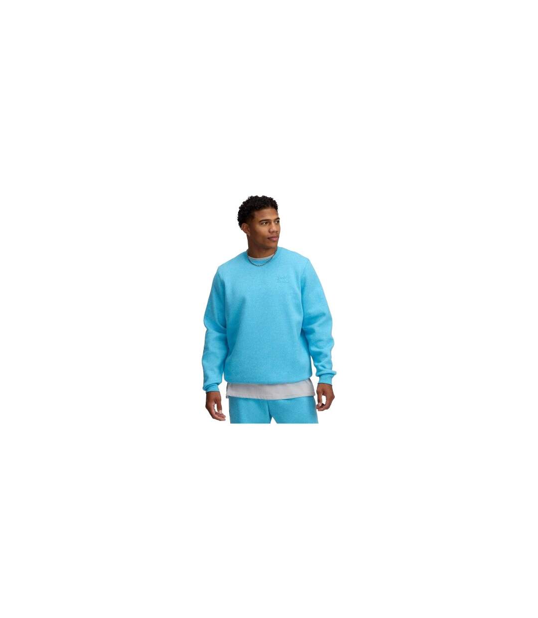 Mens Icon Crew Neck Sweatshirt Blue Under Armour-1
