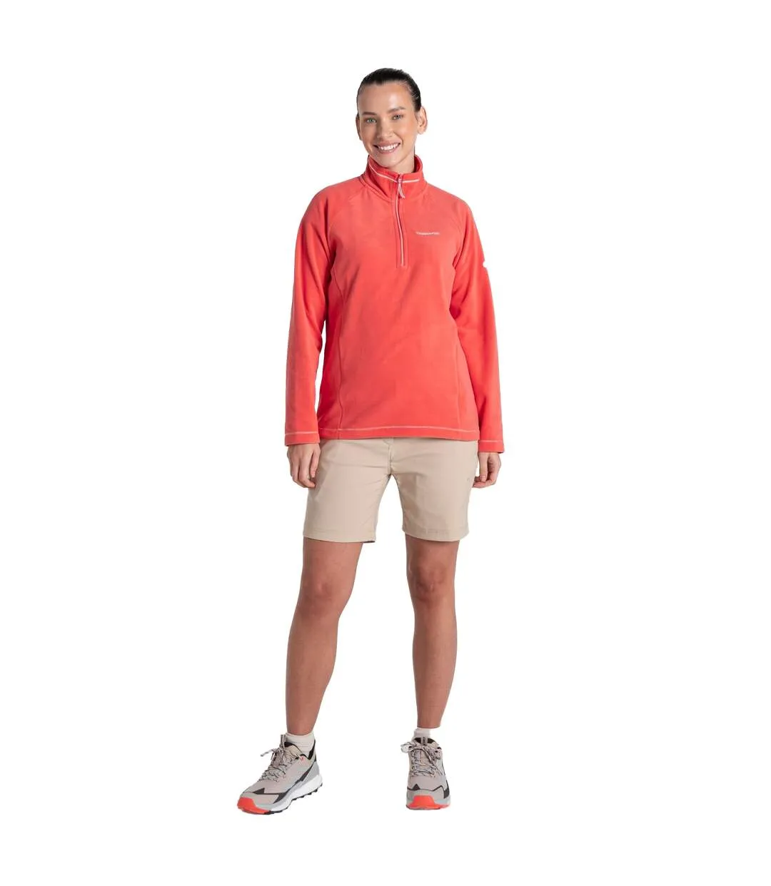 Womens/ladies Miska Vi Half Zip Fleece Clay Craghoppers-3