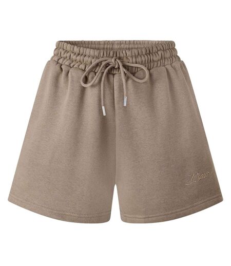 Womens/ladies Jersey Shorts Taupe I Saw It First