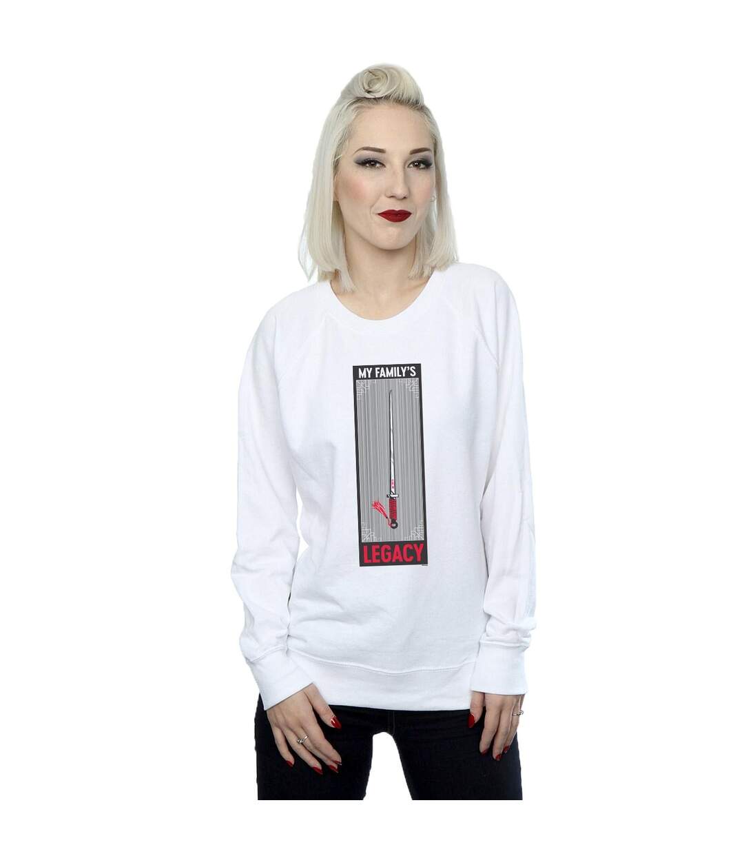 Disney Sweatshirt Womens/Ladies Mulan Movie Legacy Sword (Blanc) - UTBI26614-2