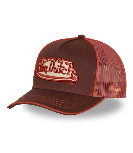 Casquette baseball avec filet et écusson brodé Corail Vondutch