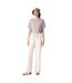 Womens/ladies Bia Moonbeam Wide Leg Trousers Cream Parajumpers-1