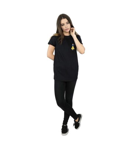 Disney Princess Womens/Ladies Snow White Chest Cotton Boyfriend T-Shirt (Black) - UTBI42700